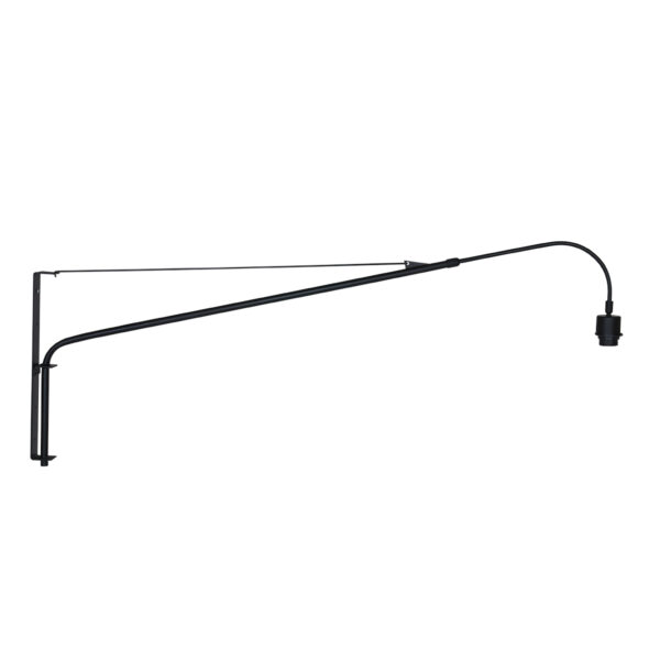 Steinhauer Elegant Classy wandlamp - lange arm -  145 cm diep - zwart met blauwe kap - Image 9