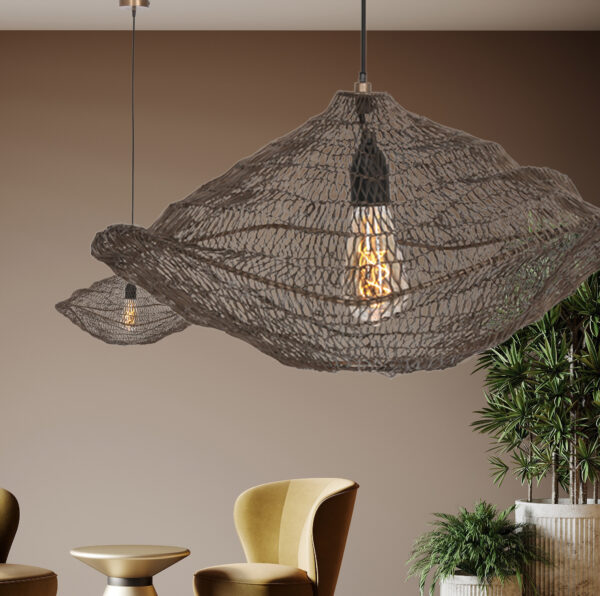 Steinhauer Feuilleter hanglamp – E27 (grote fitting) – brons - Image 3