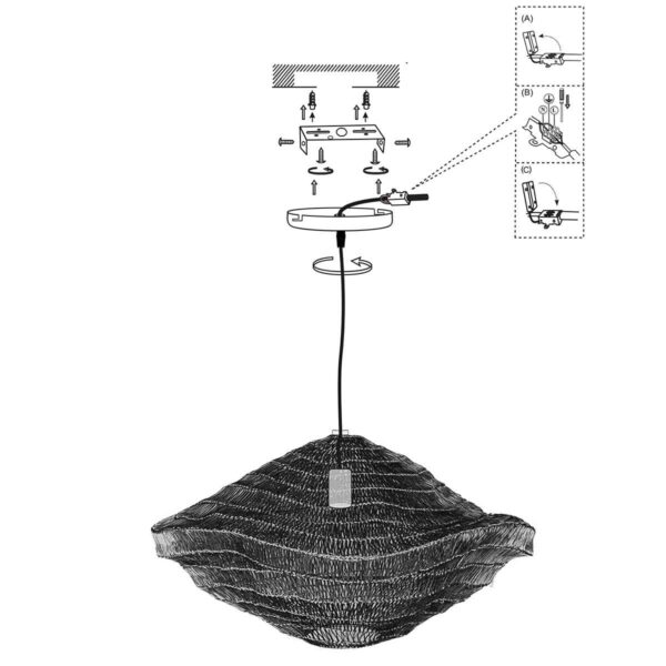 Steinhauer Feuilleter hanglamp – E27 (grote fitting) – brons - Image 9