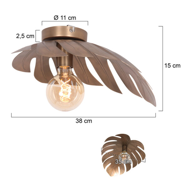 Steinhauer Feuilleter wandlamp – E27 (grote fitting) – brons - Image 7