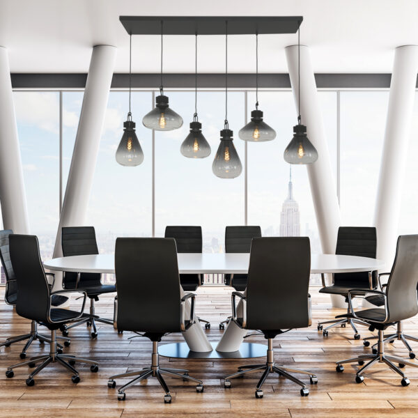 Steinhauer Flere hanglamp - zeslichts - E27 - in  hoogte verstelbaar - 140 cm breed - rookglas - Image 16