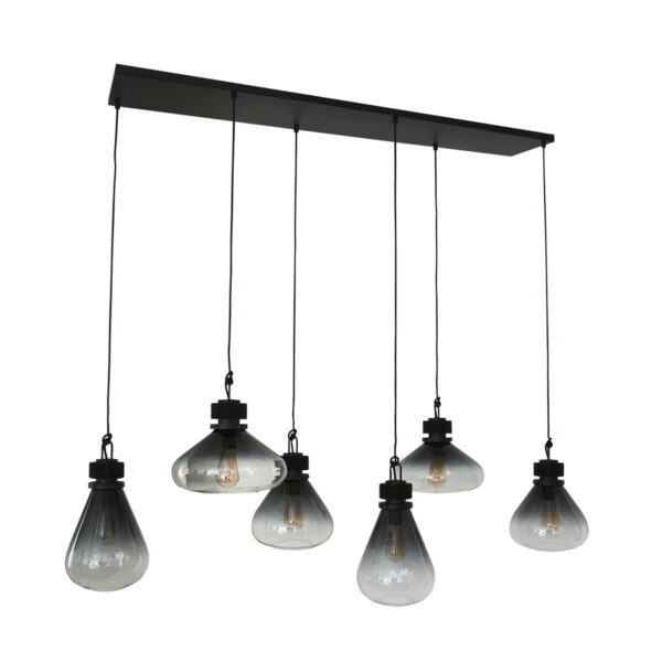 Steinhauer Flere hanglamp – E27 (grote fitting) – Zwart