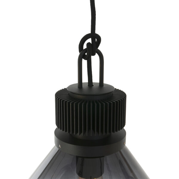 Steinhauer Flere hanglamp - zeslichts - E27 - in  hoogte verstelbaar - 140 cm breed - rookglas - Image 10