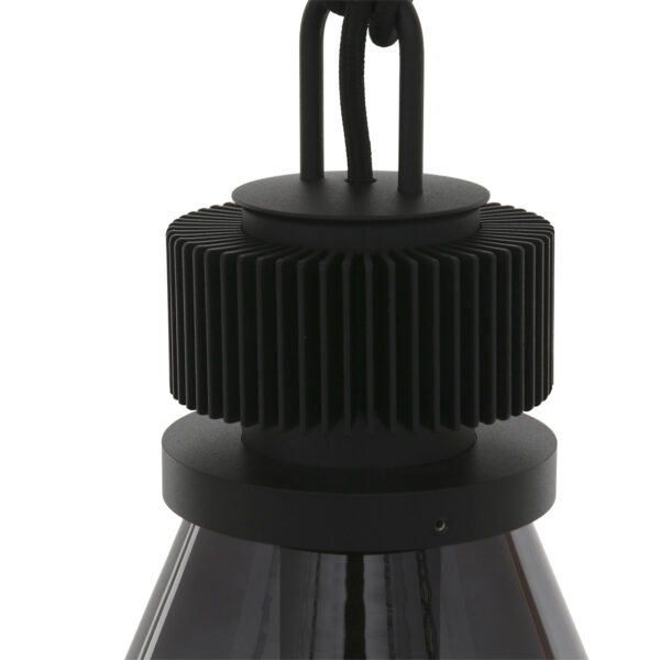 Steinhauer Flere hanglamp - E27 - in  hoogte verstelbaar - ⌀23 cm - rookglas - Image 2