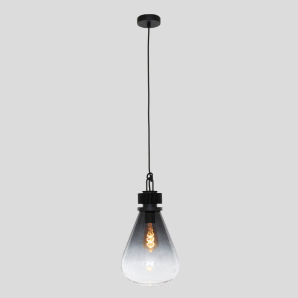 Steinhauer Flere hanglamp - E27 - in  hoogte verstelbaar - ⌀23 cm - rookglas - Image 13