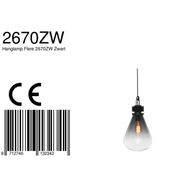 Steinhauer Flere hanglamp - E27 - in  hoogte verstelbaar - ⌀23 cm - rookglas - Image 6