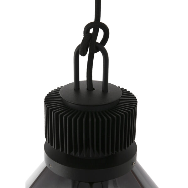 Steinhauer Flere hanglamp - E27 - in  hoogte verstelbaar - ⌀25 cm - rookglas - Image 4