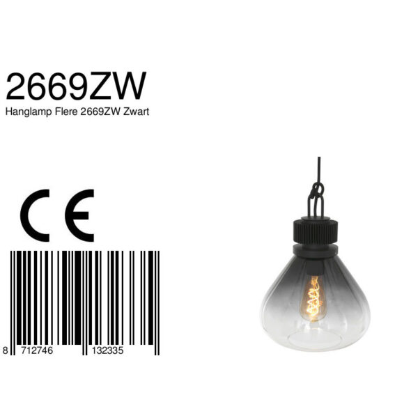 Steinhauer Flere hanglamp - E27 - in  hoogte verstelbaar - ⌀25 cm - rookglas - Image 6