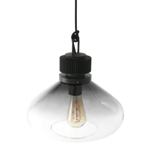 Steinhauer Flere hanglamp - E27 - in  hoogte verstelbaar - ⌀30 cm - rookglas - Image 8