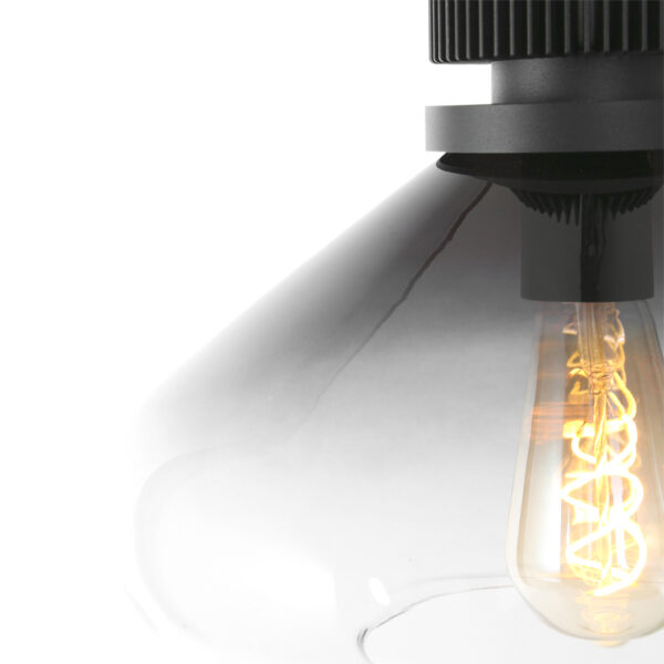 Steinhauer Flere hanglamp - E27 - in  hoogte verstelbaar - ⌀30 cm - rookglas - Image 10