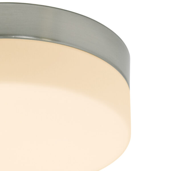 Steinhauer Ceiling and Wall plafonnière - badkamer - Ø 18cm - Incl. LED - 4 lichtstanden - staal en wit glas - Image 3