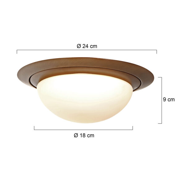 Steinhauer Ikaro plafonniere – ø 24 cm – Ingebouwd (LED) – Brons - Image 6