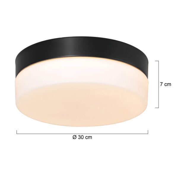 Steinhauer Ikaro plafonnieres – ø 30 cm – Ingebouwd (LED) – wit en zwart - Image 6