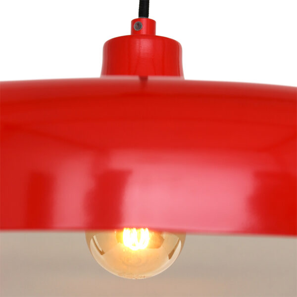 Steinhauer Krisip hanglamp - Ø 55cm - E27 - rood - Image 3