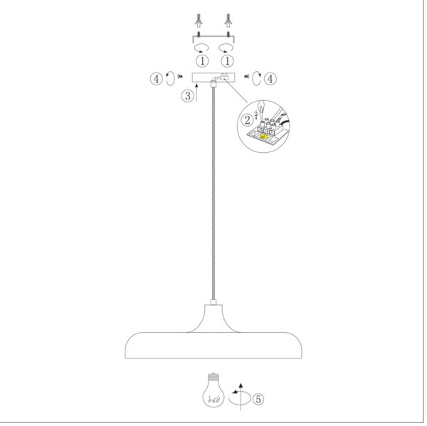 Steinhauer Krisip hanglamp - Ø 55cm - E27 - zwart - Image 7
