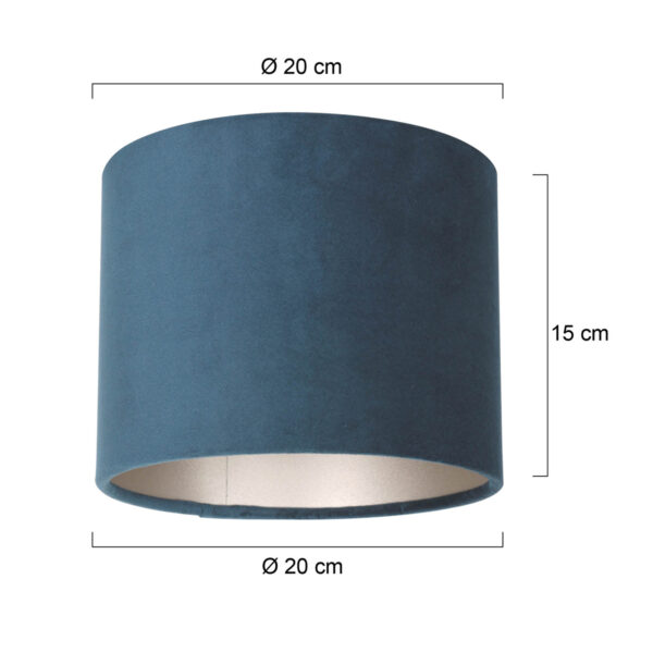 Steinhauer ronde lampenkap blauw 20cm - Image 5