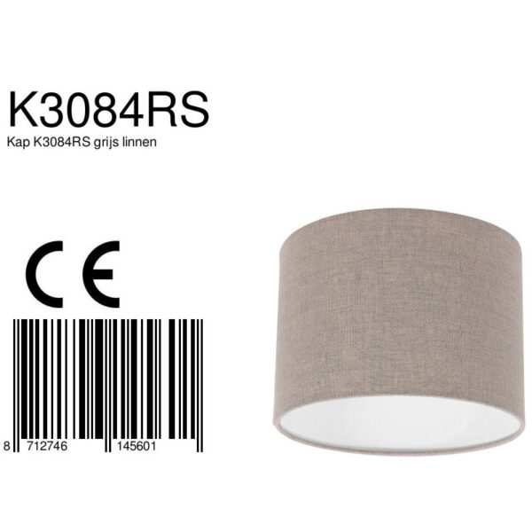 Steinhauer Prestige Chic lampenkap - linnen - kap Ø20 cm - 15 cm hoog - rond - bruin - Image 6