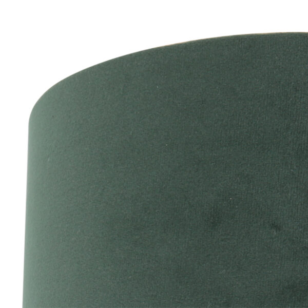 Steinhauer Prestige Chic lampenkap - velvet - rond - kap Ø20 cm - 15 cm hoog - groen - Image 3
