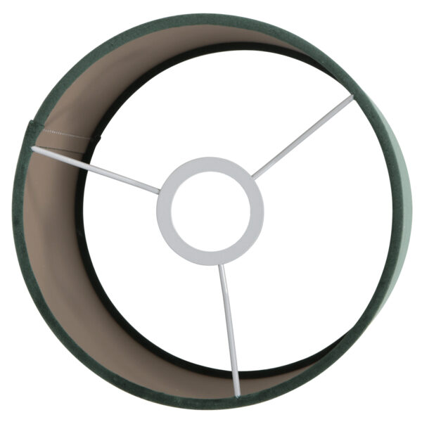 Steinhauer Prestige Chic lampenkap - velvet - rond - kap Ø20 cm - 15 cm hoog - groen - Image 4