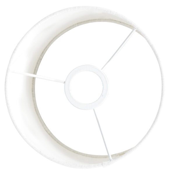 Steinhauer Prestige Chic lampenkap - linnen - kap Ø20 cm - hoogte 15 cm - rond - wit - Image 4