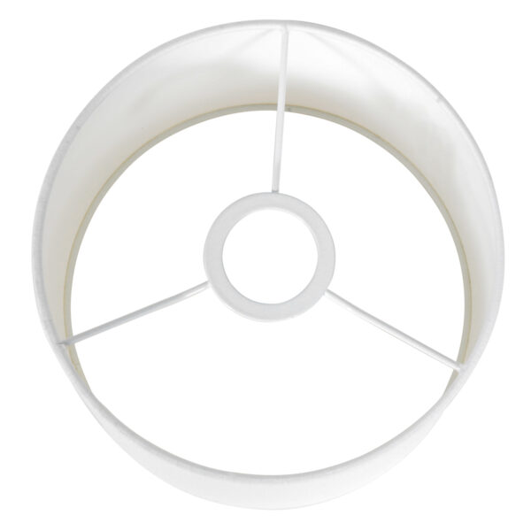 Steinhauer Prestige Chic lampenkap - gladde stof - kap Ø20 cm - hoogte 15 cm - rond - wit - Image 4