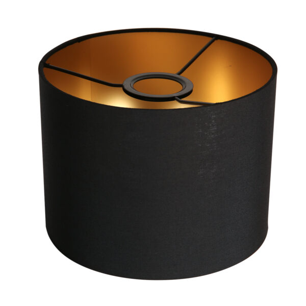 Steinhauer Lampenkappen lampenkap – ø 20 cm – E27 (grote fitting) – Zwart