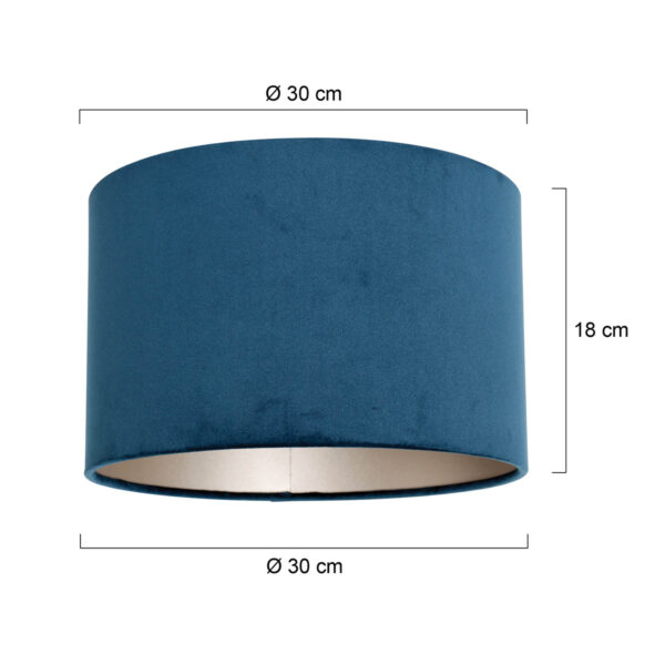 Steinhauer ronde lampenkap blauw 30cm - Image 5