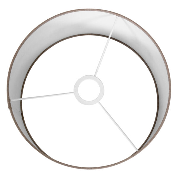 Steinhauer Prestige Chic lampenkap - linnen - kap Ø30 cm - 18 cm hoog - rond - bruin - Afbeelding 4