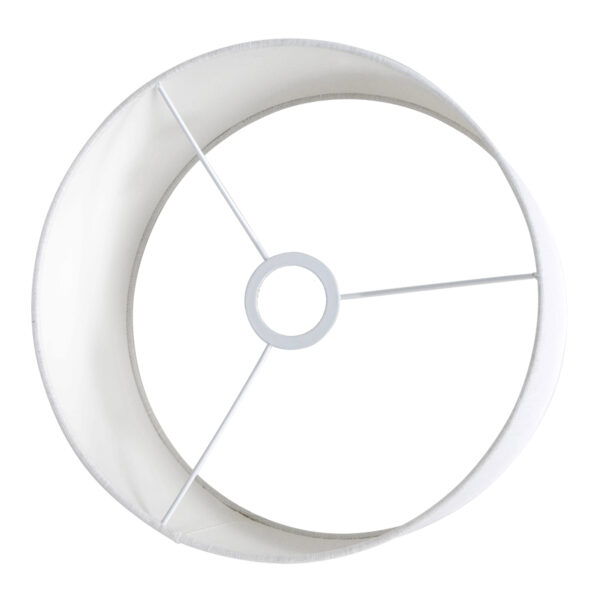 Steinhauer Prestige Chic lampenkap - gladde stof - kap Ø30 cm - hoogte 18 cm - rond - wit - Image 4