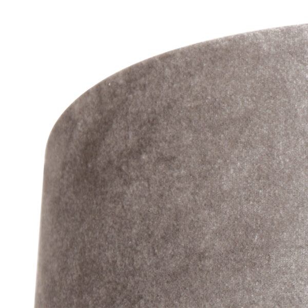 Steinhauer Prestige Chic lampenkap - velvet - kap Ø30 cm - 18 cm hoog - grijs - Image 3