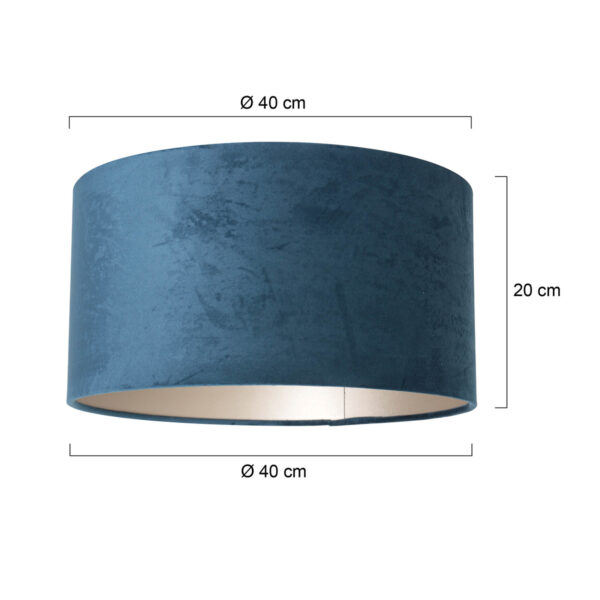 Steinhauer ronde lampenkap blauw 40cm - Image 5