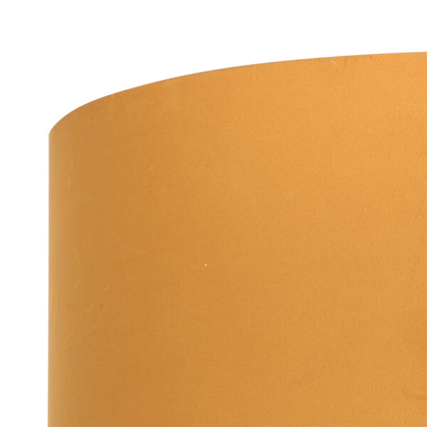 Steinhauer Prestige Chic lampenkap - velours - kap Ø 40 cm - 20 cm hoog - rond - okergeel - Image 3