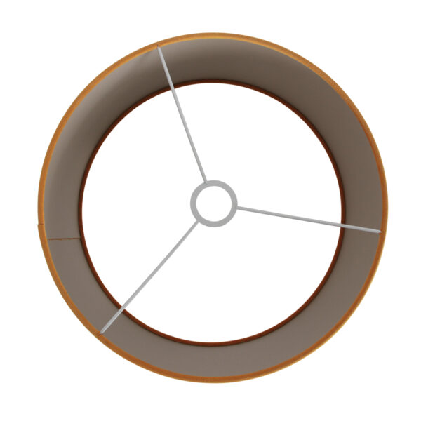 Steinhauer Prestige Chic lampenkap - velours - kap Ø 40 cm - 20 cm hoog - rond - okergeel - Image 4