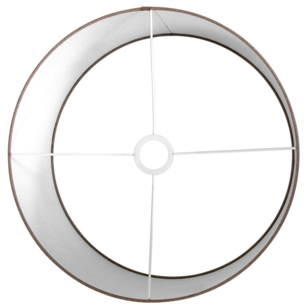 Steinhauer Prestige Chic lampenkap - linnen - kap Ø 40 cm - 20 cm hoog - rond - bruin - Image 4