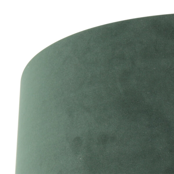 Steinhauer Prestige Chic lampenkap - velours - kap Ø40 cm - 20 cm hoog - rond - groen - Image 3