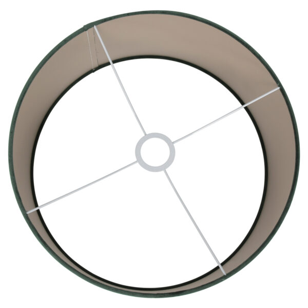 Steinhauer Prestige Chic lampenkap - velours - kap Ø40 cm - 20 cm hoog - rond - groen - Image 4
