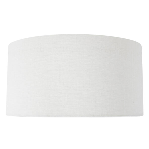 Steinhauer Prestige Chic lampenkap - linnen - kap Ø 40 cm - 20 cm hoog - rond - wit - Image 2