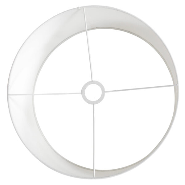 Steinhauer Prestige Chic lampenkap - linnen - kap Ø 40 cm - 20 cm hoog - rond - wit - Image 4