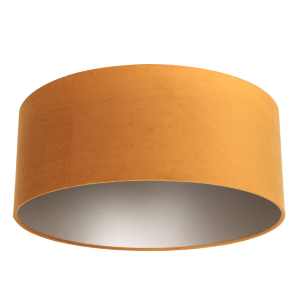Steinhauer Prestige Chic lampenkap - velvet - kap Ø50 cm - 20 cm hoog - okergeel - Image 2