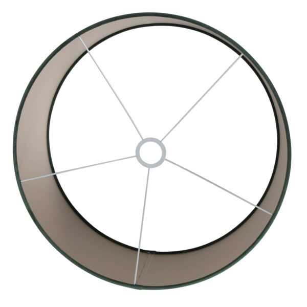 Steinhauer Prestige Chic lampenkap - velours - kap Ø 50 cm - 20 cm hoog - rond - groen - Image 4