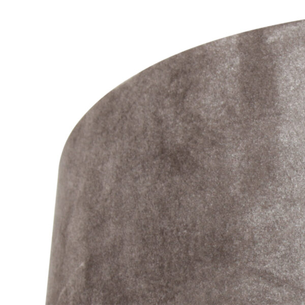 Steinhauer Prestige Chic lampenkap - velvet kap - kap Ø50 cm - 20 cm hoog - warm grijs - Image 3