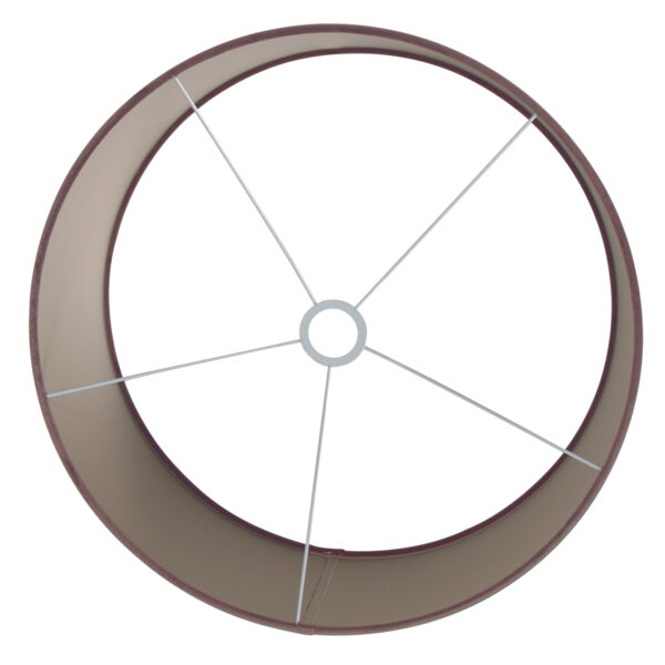 Steinhauer Prestige Chic lampenkap - velvet kap - kap Ø50 cm - 20 cm hoog - warm grijs - Image 4