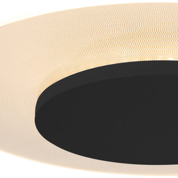 Steinhauer Lido plafonnière - incl. LED - Ø 28cm - zwart met plexiglas - Image 3