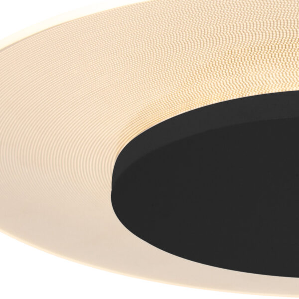 Steinhauer Lido plafonnière - incl. LED - Ø 42cm - zwart met plexiglas - Image 4