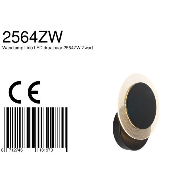 Steinhauer Eclipse plafondlamp - ingebouwd LED - draaibaar - Ø 17 cm - zwart - Image 8