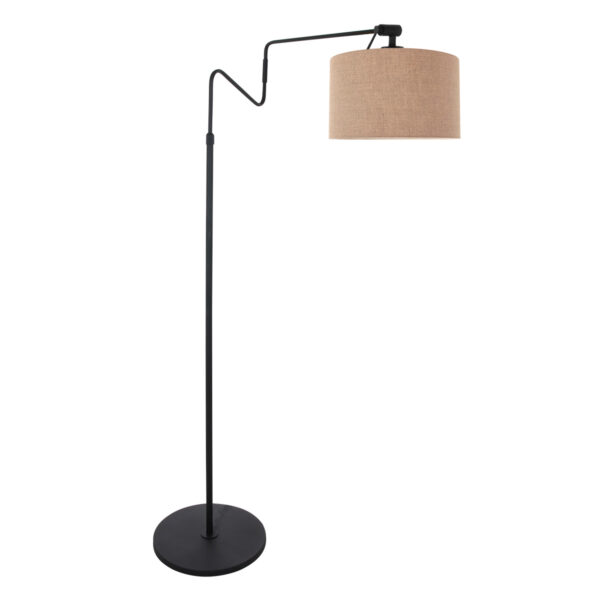 Steinhauer Linstrom vloerlamp – E27 (grote fitting) – Zwart