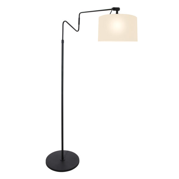 Steinhauer Linstrom vloerlamp – E27 (grote fitting) – Zwart