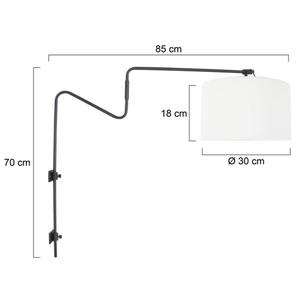 Steinhauer Linstrøm wandlamp –– wit en zwart - Image 5