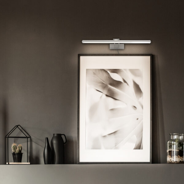 Steinhauer Litho schilderijlamp - 60 cm breed - incl. LED - incl. dimmer - staal - Image 2