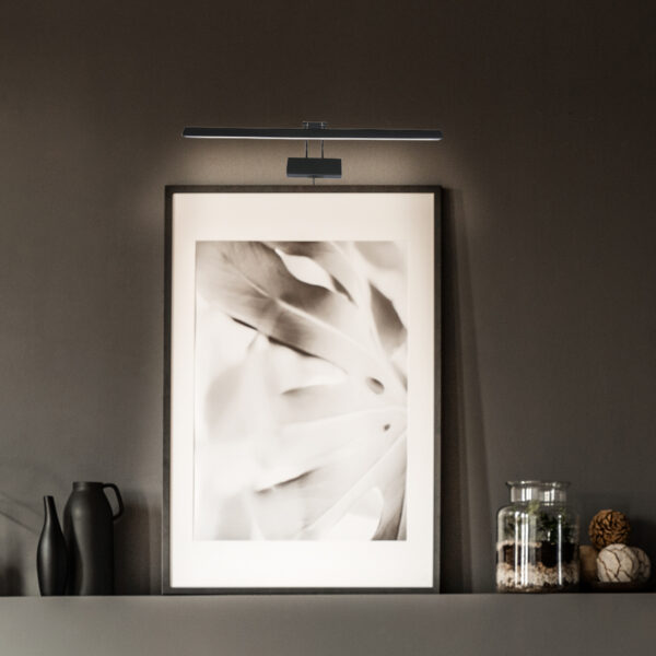 Steinhauer Litho schilderijlamp - 60 cm breed - incl. LED - incl. dimmer - zwart - Image 3